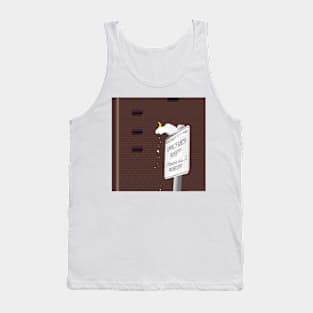 Littering Cockatoo Prohibited Sign Brick Wall Tank Top